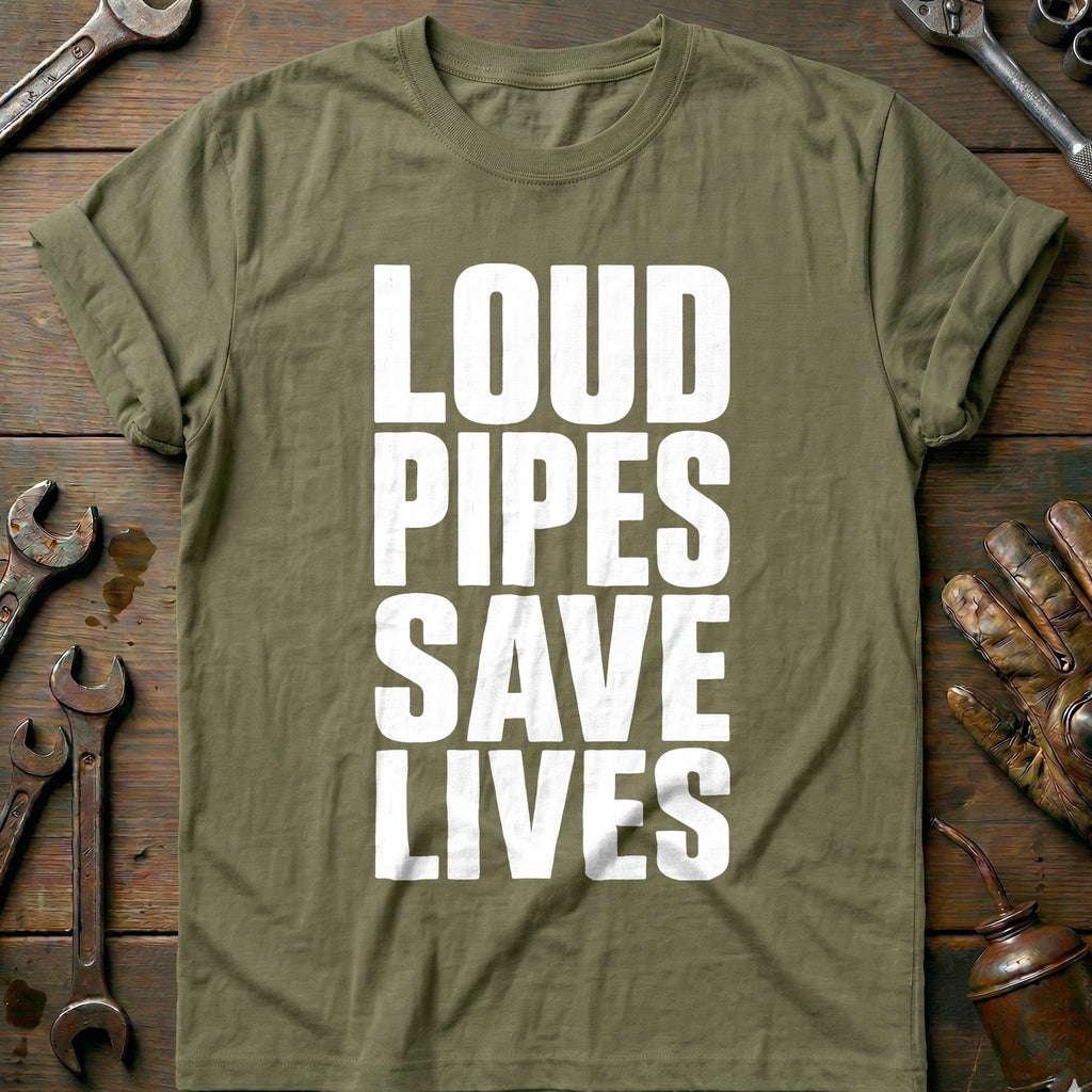 Loud Pipes Save Lives 22 Motorcycle T-Shirt EU product image 4