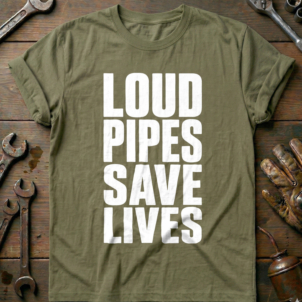 Loud Pipes Save Lives 22 Motorcycle T-Shirt EU product image 4