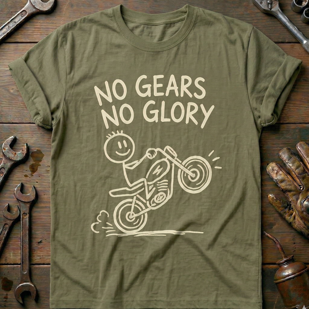 No Gears Motorcycle T-Shirt AU product image 4