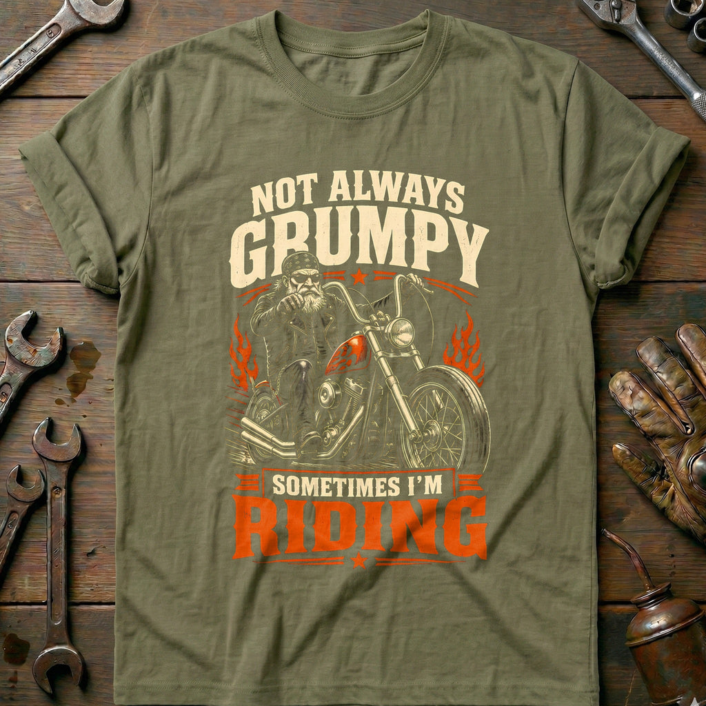 Not Always Grumpy Motorcycle T-Shirt GC product image 4