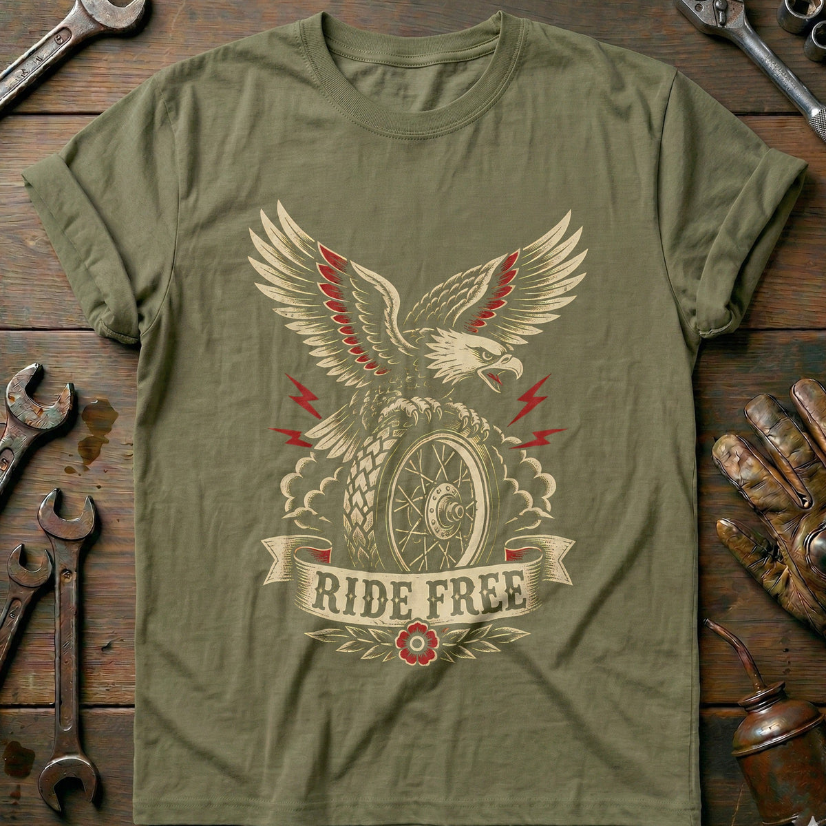 Ride Free Motorcycle T-Shirt GC product image 4