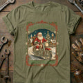 Santa Claus is Coming to Town Motorcycle T-Shirt AU product image 1