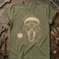 Santa Dachshund Goggles Motorcycle T-Shirt GC product image 1