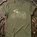 Scrambler Christmas Lights Motorcycle T-Shirt product image 1