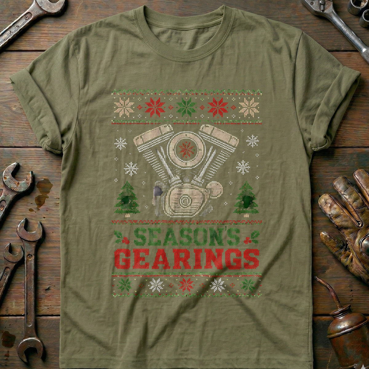 Season's Gearings Sweater Motorcycle T-Shirt EU product image 4