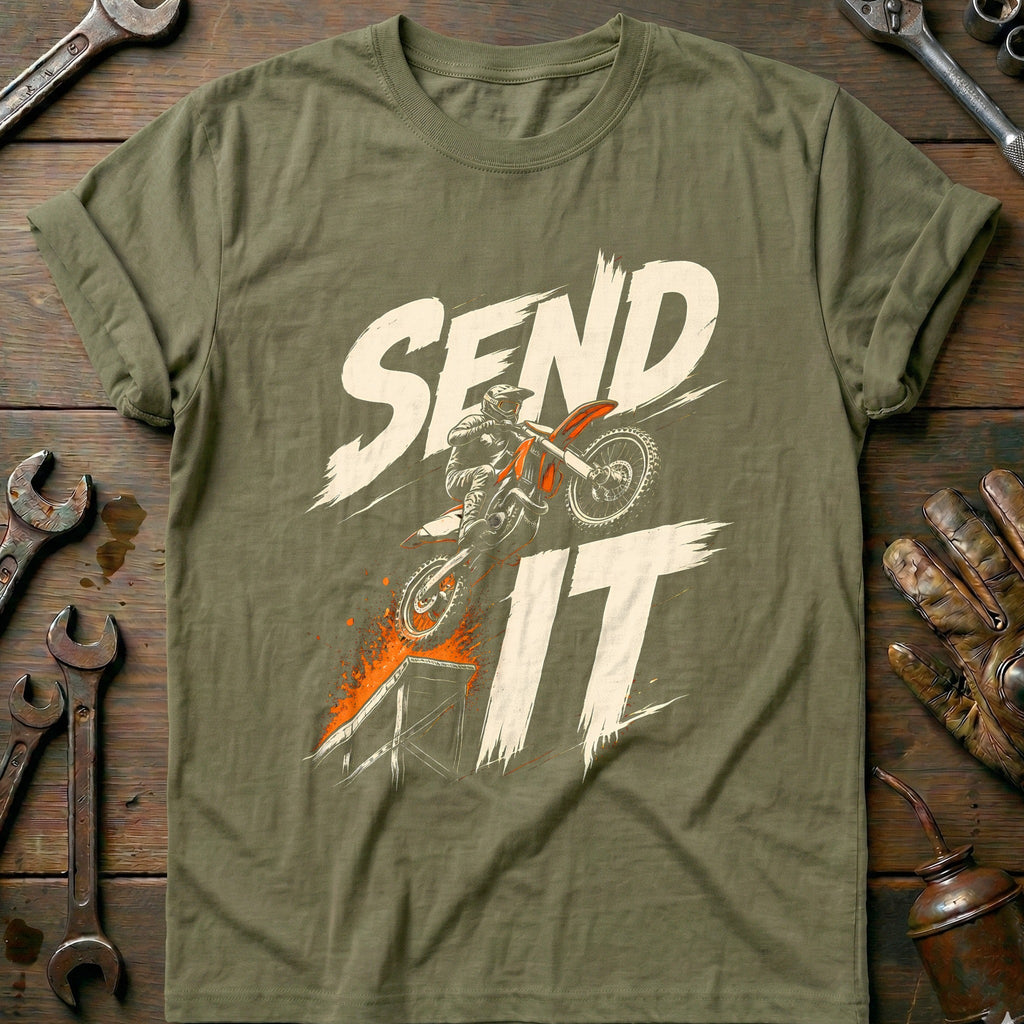 Send It Motorcycle T-Shirt product image 4