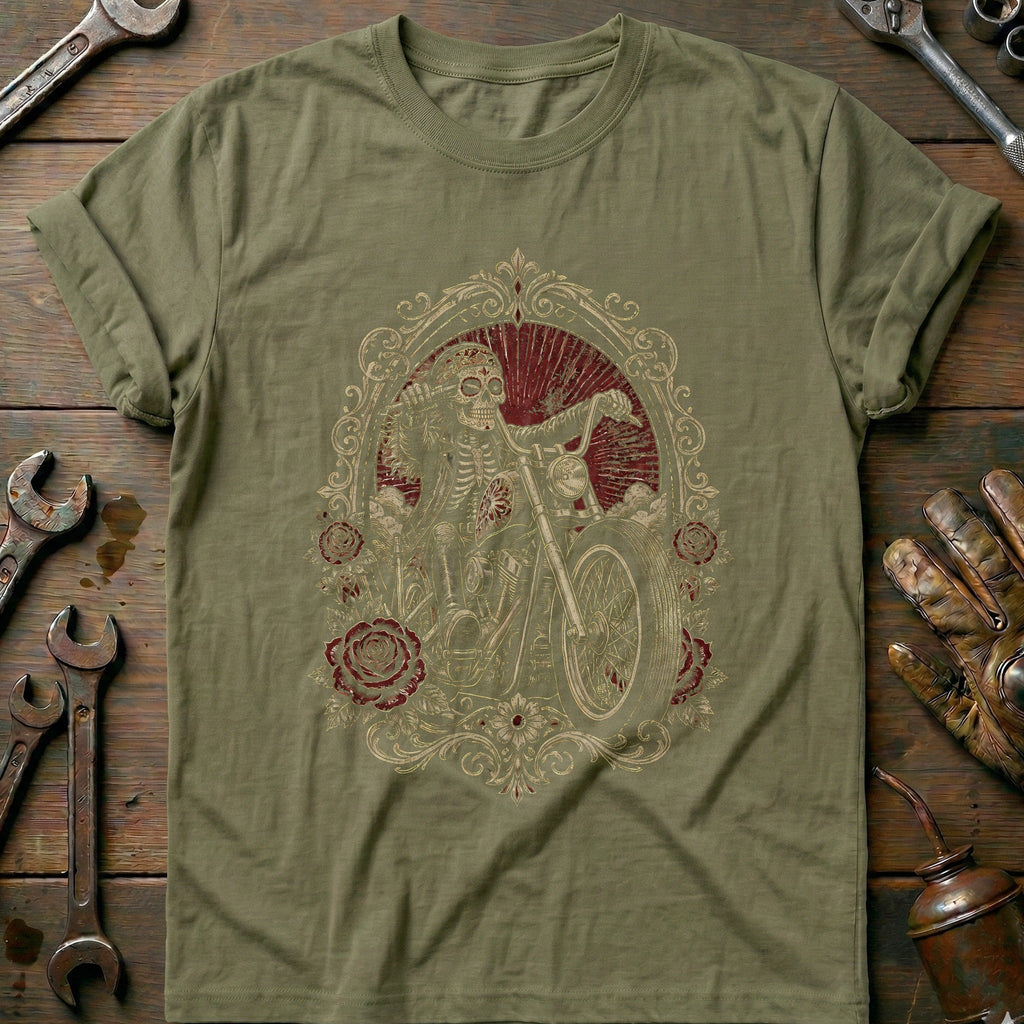 Skeleton Biker Motorcycle T-Shirt AU product image 4