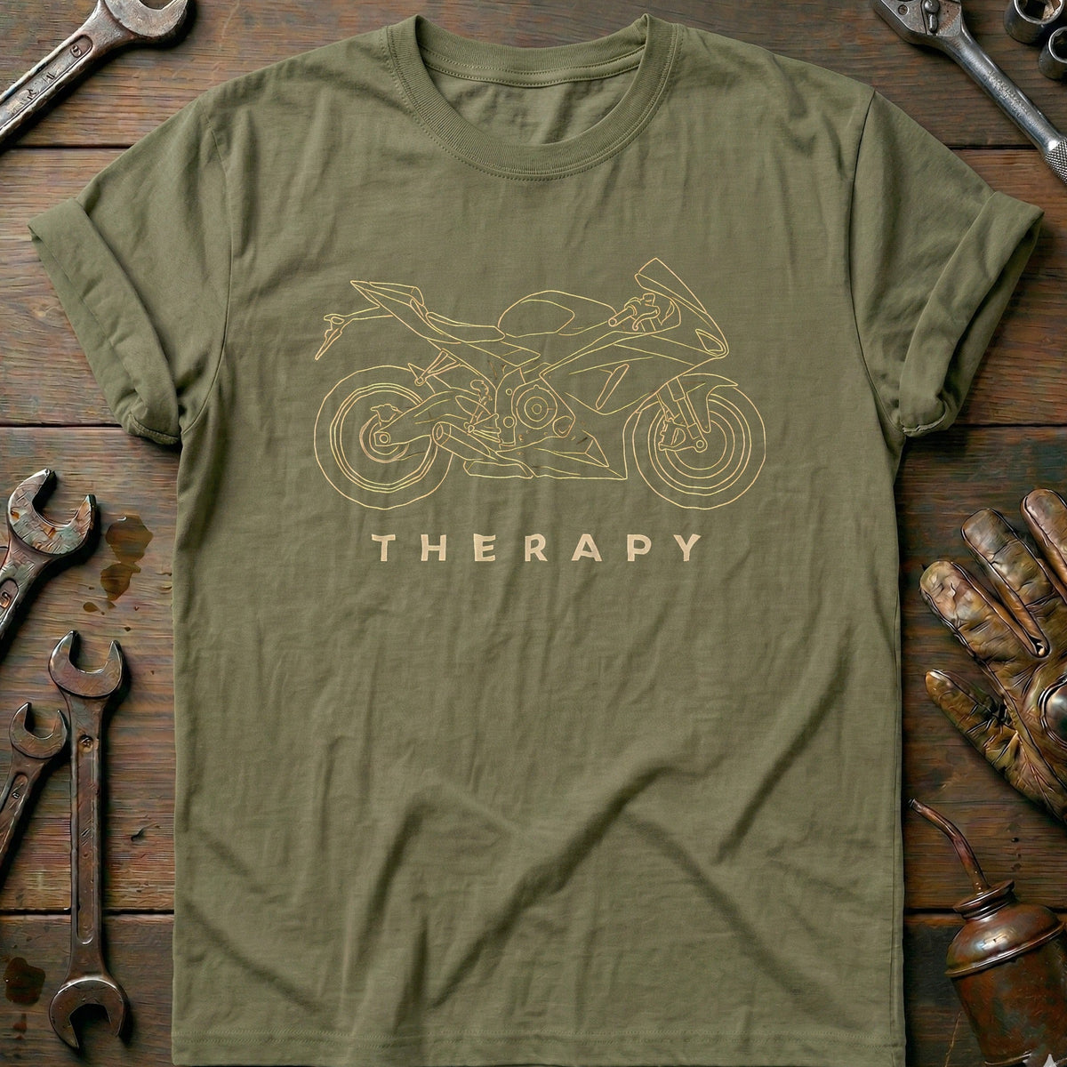 Sportbike Therapy 35 Motorcycle T-Shirt US product image 4