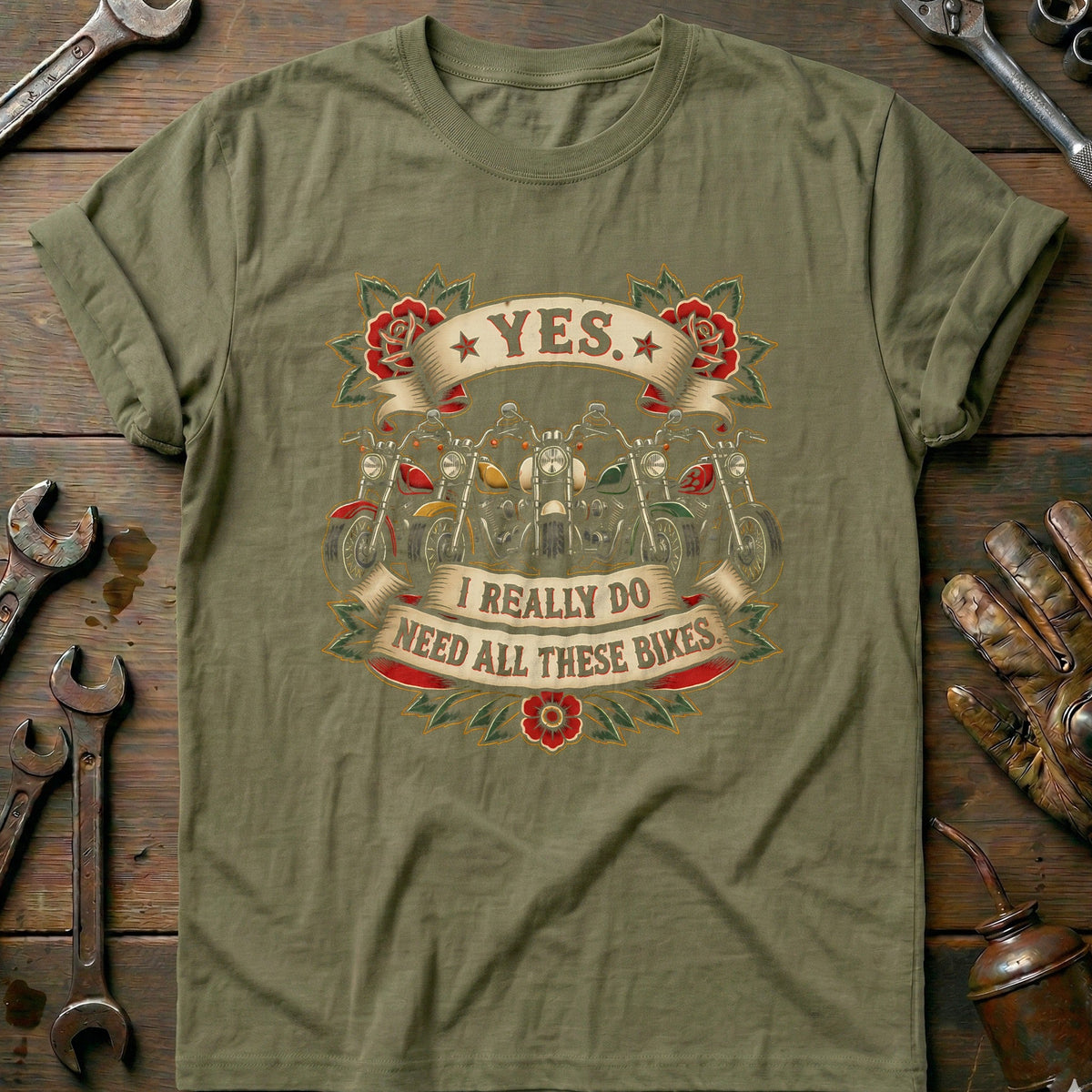 Tattoo Flash Motorcycle T-Shirt product image 4