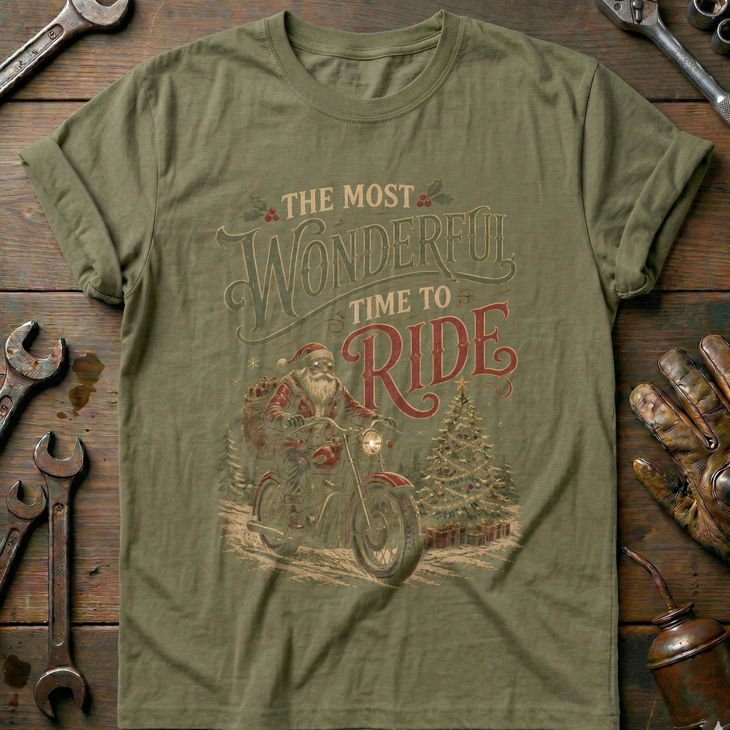 The Most Wonderful Time to Ride Motorcycle T-Shirt GC product image 4