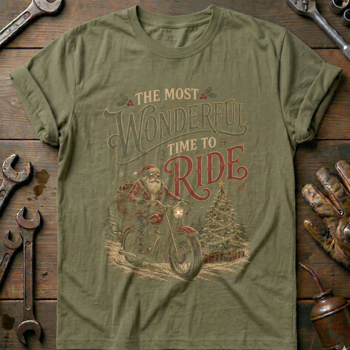 The Most Wonderful Time to Ride Motorcycle T-Shirt GC product image 4