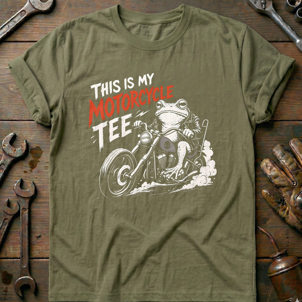 This is my Biker Frog Motorcycle T-Shirt GC product image 4