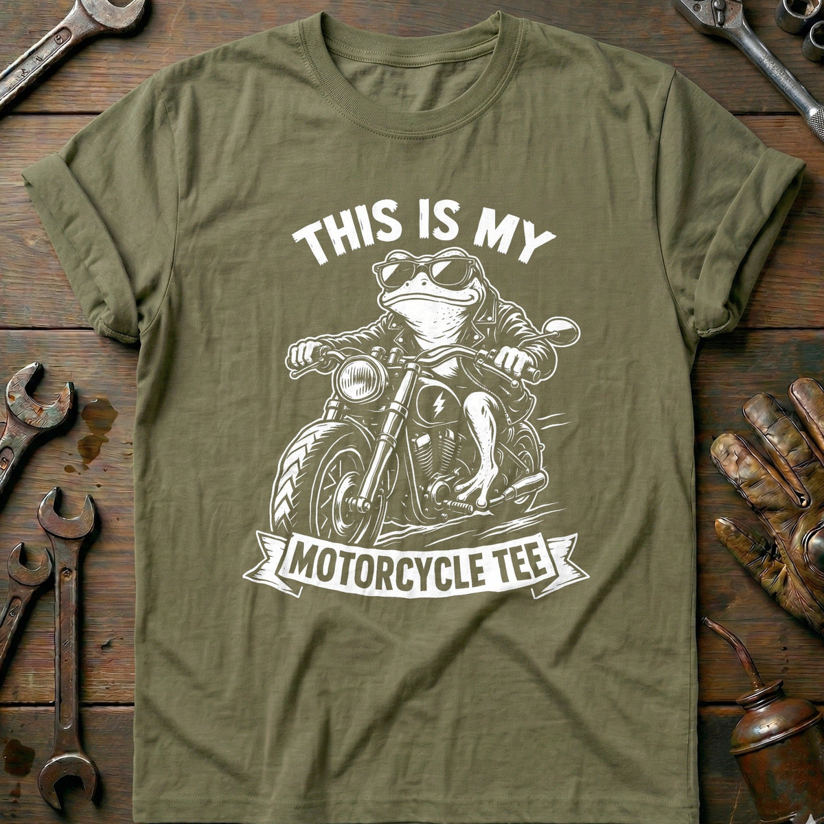 This is my Biker Frog 32 Motorcycle T-Shirt product image 4