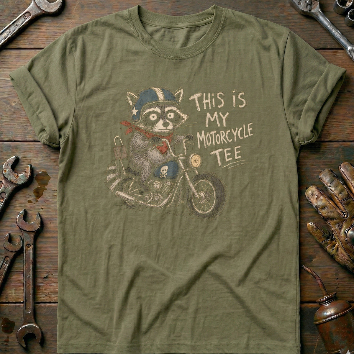 This is my Biker Raccoon 11 Motorcycle T-Shirt AU product image 4