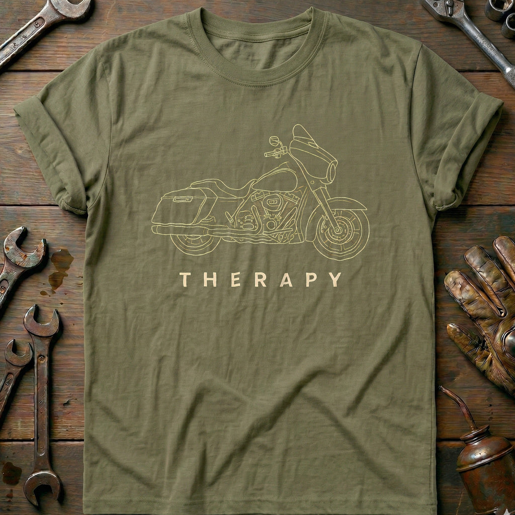 Touring Bagger Therapy 85 Motorcycle T-Shirt product image 4