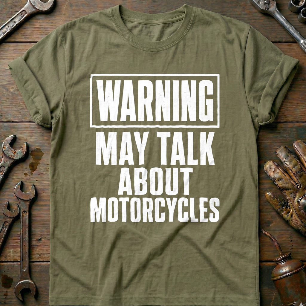 Warning May Talk About Motorcycles 32 T-Shirt EU product image 4