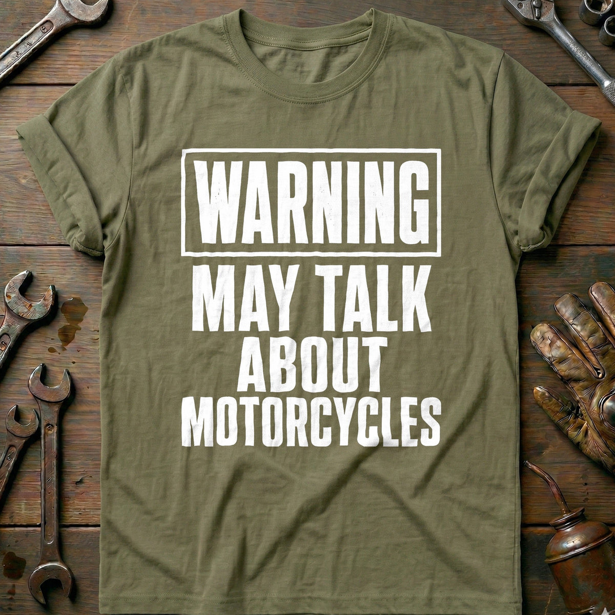 Warning May Talk About Motorcycles 32 T-Shirt EU product image 4