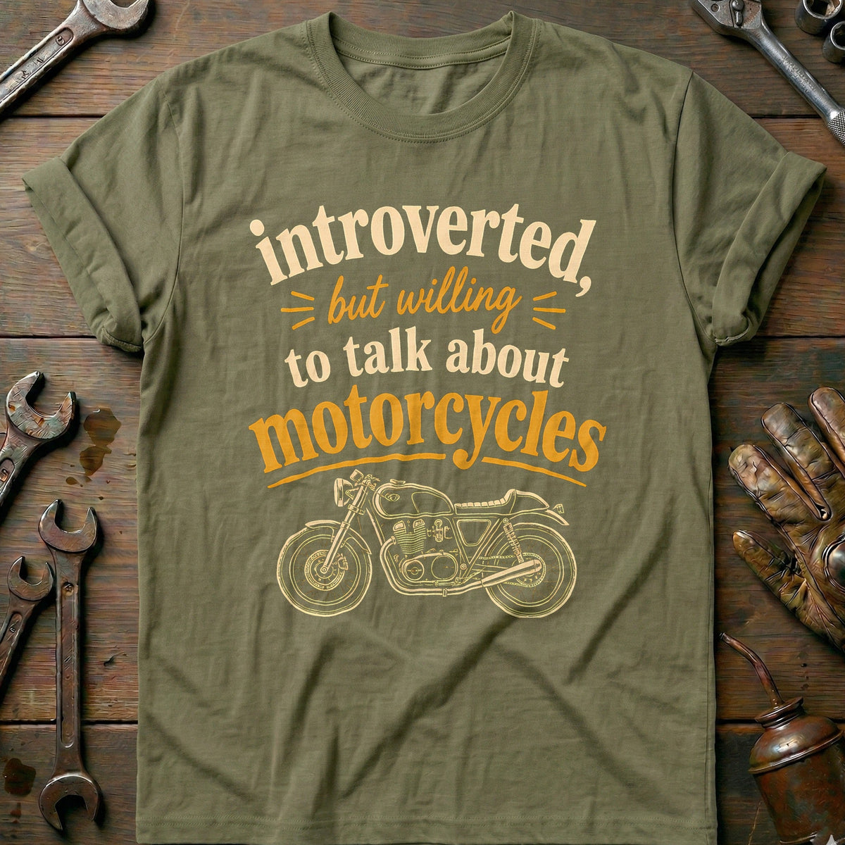 Willing to Talk About Motorcycles T-Shirt EU product image 1