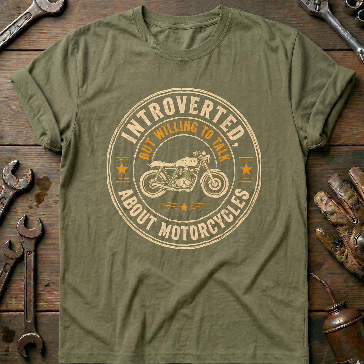 Willing to Talk About Motorcycles T-Shirt US product image 1