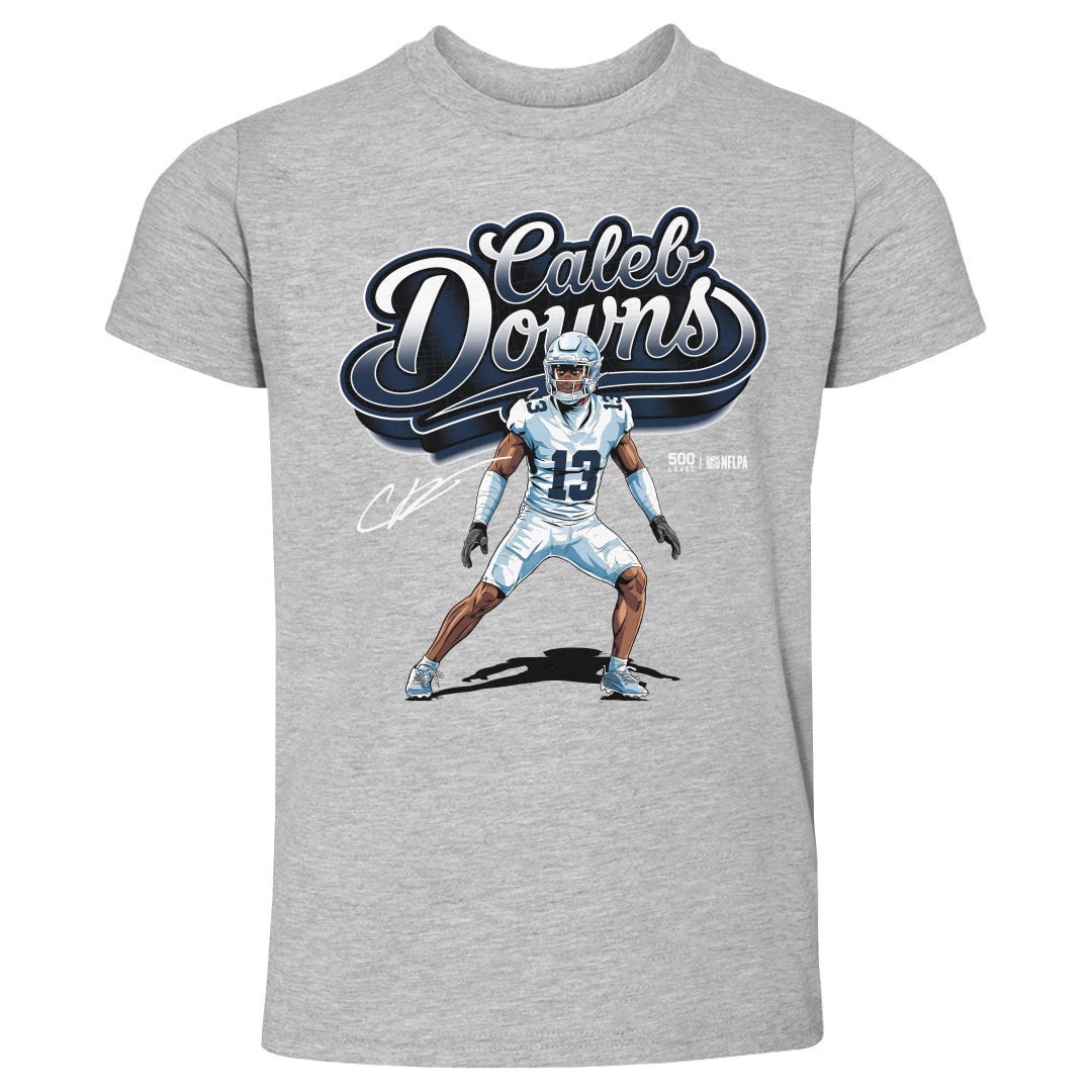 Caleb Downs Dallas Script Name WHT product image 1