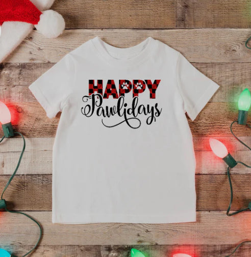 Happy PAWlidays tee product image 2