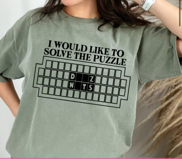 I would like to Solve the Puzzle t-shirt product image 1