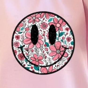 Floral Smiley Face tee product image 2