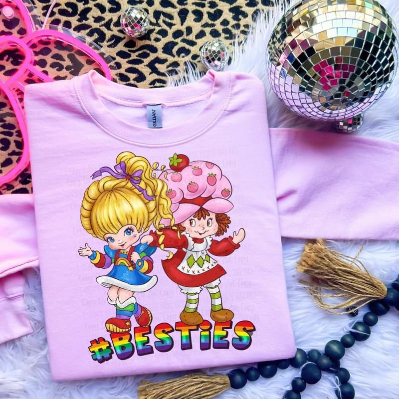 Rainbow & Strawberry Besties tee product image 1