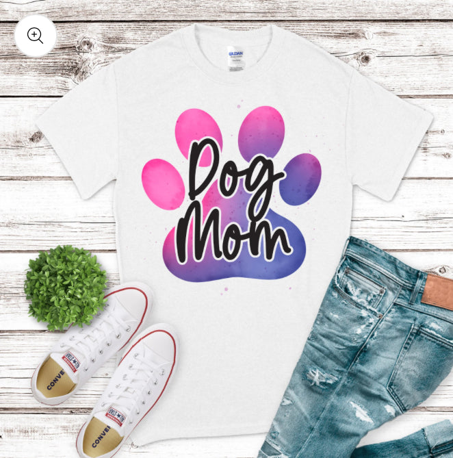 Dog Mama Paw Print tee product image 1