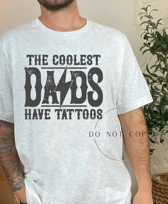 The Coolest Dads have tattoos tee product image 1