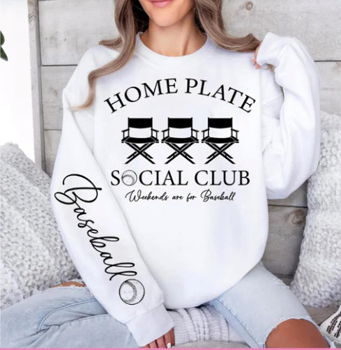 Home Plate Social Club Baseball Sweatshirt product image 1