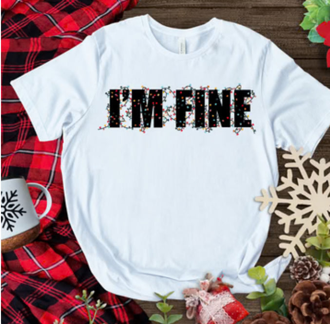 I'M FINE tee product image 1