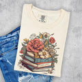Books & Flowers tee product image 1