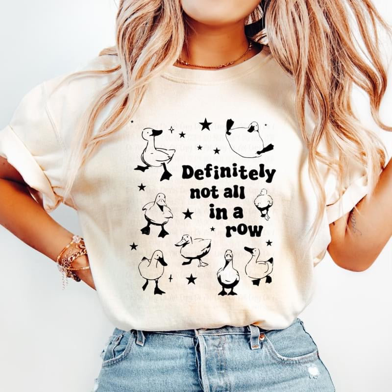Definitely not in a row tee product image 1