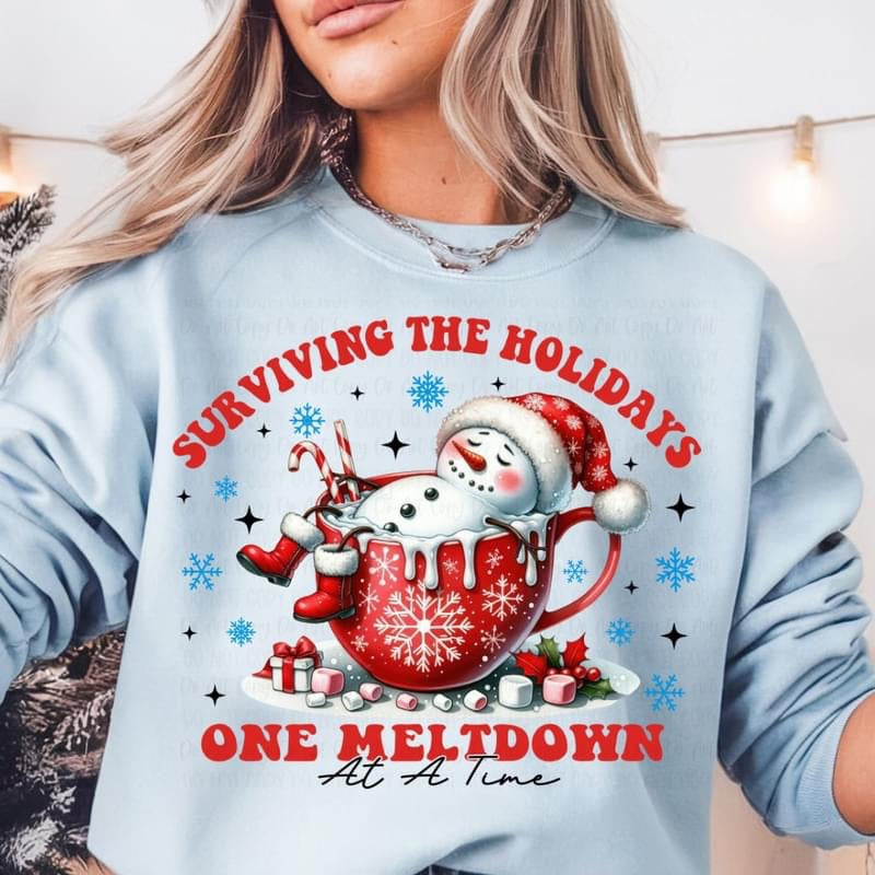 Surviving the Holidays One Meltdown at a time tee product image 1