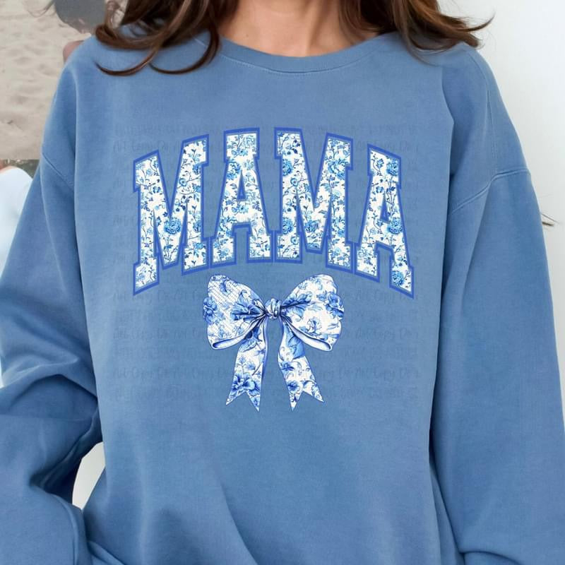 Mama (Blue & White) tee product image 1