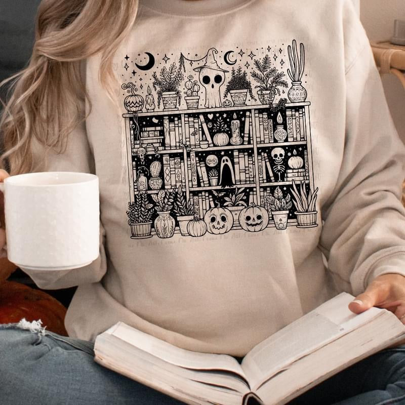 Halloween Bookshelf tee product image 1