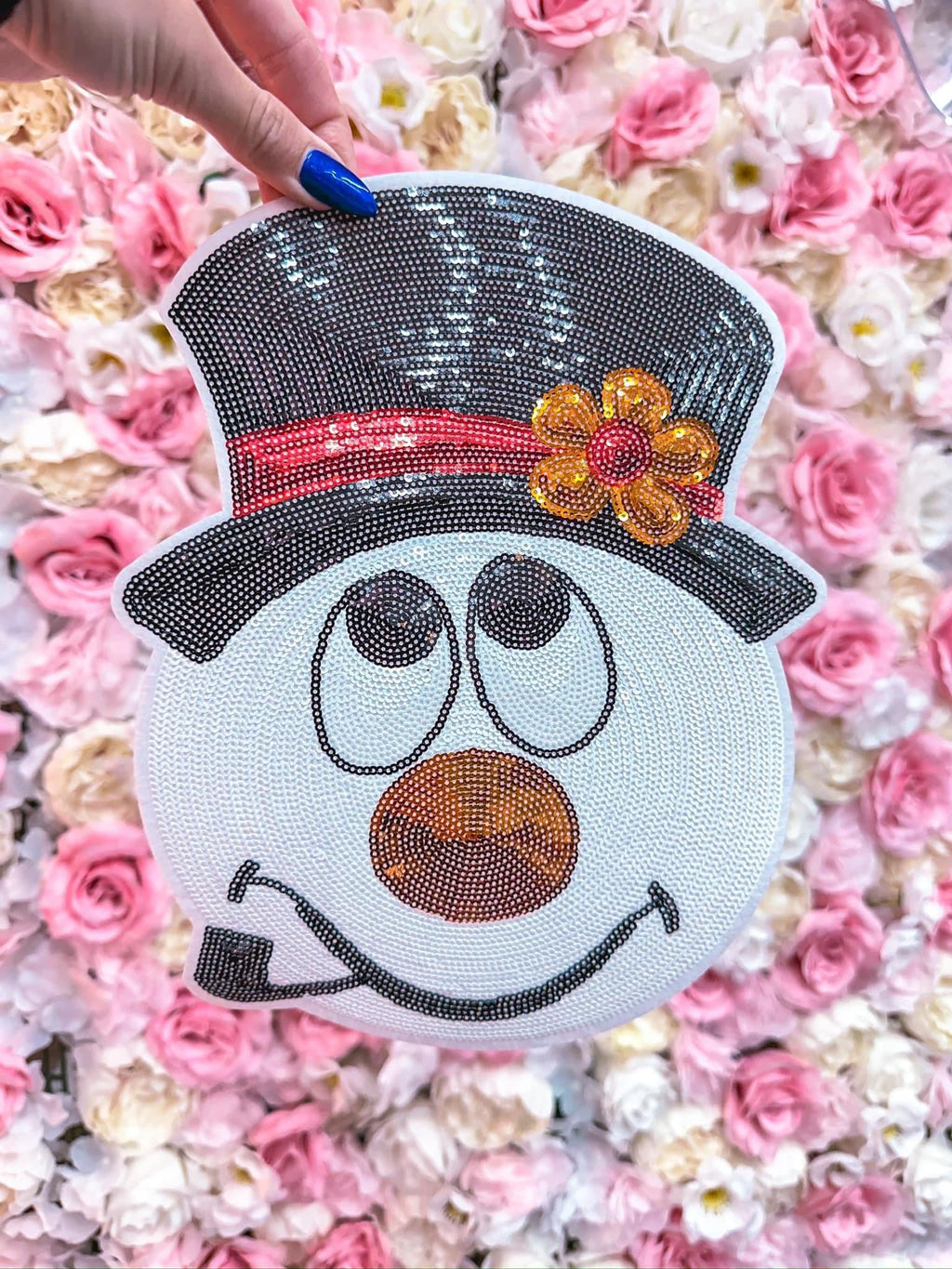 Snowman Sequin Patch Sweatshirt product image 5
