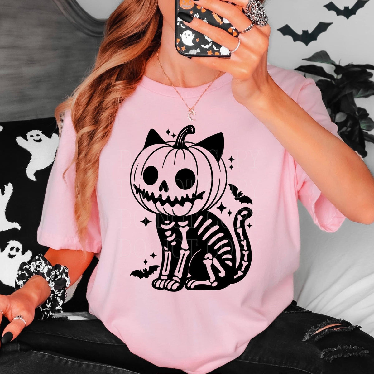 Pumpkin Head Kitty t-shirt product image 1
