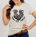 Fancy Floral Chicken tee product image 1