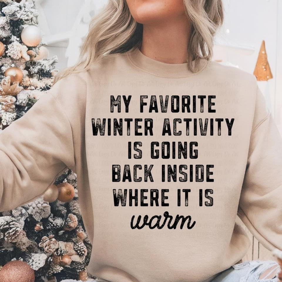 Favorite Winter Activity sweatshirt product image 1