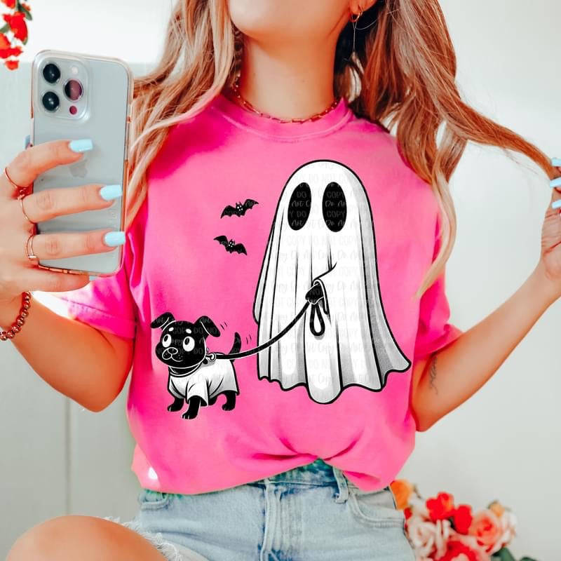 Ghost Walking Black Dog tee product image 1