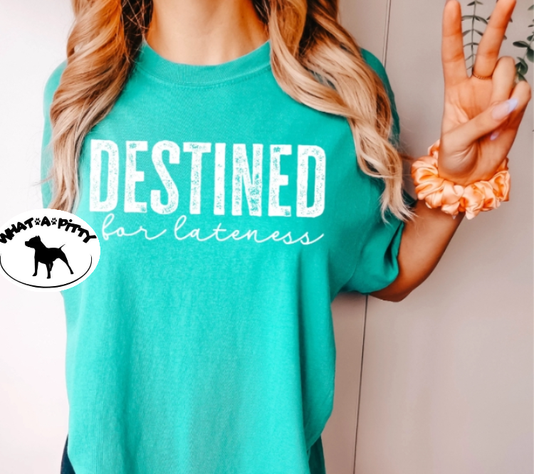 Destined for LATENESS tee product image 1