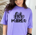 Fur Mama with large cheetah paw print t-shirt product image 1