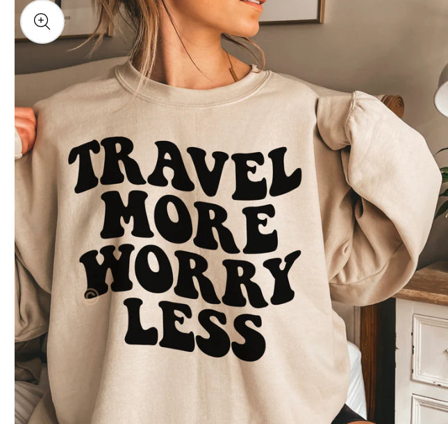 Travel More Worry Less tee product image 1