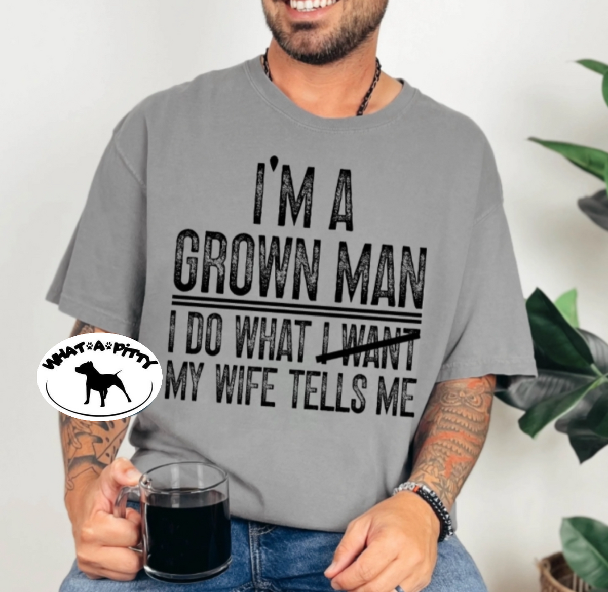 I'm a grown man tee product image 2