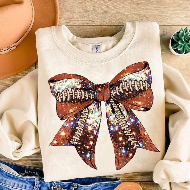 Football Bow tee product image 1