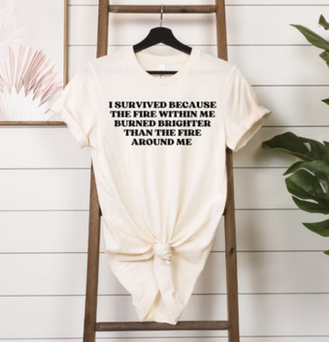 I Survived because... tee product image 1