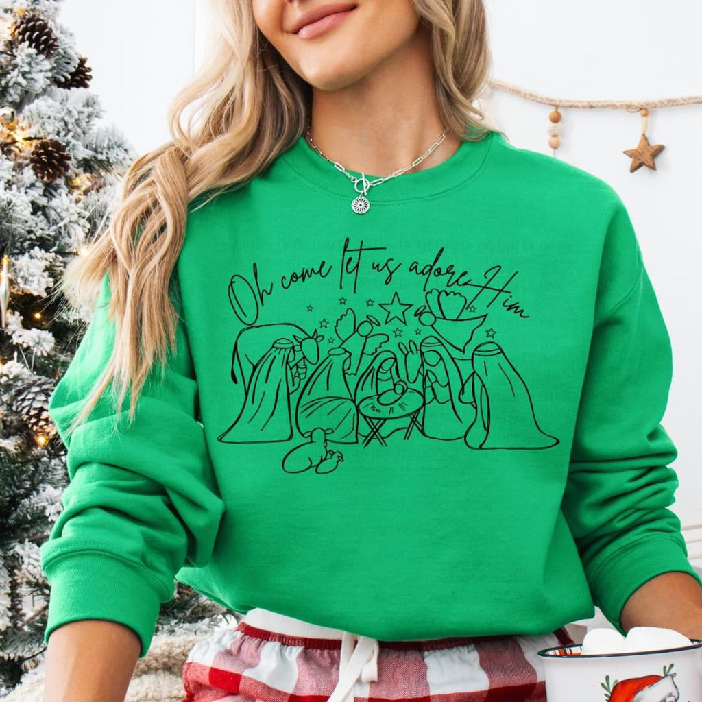 Oh Come let us Adore Him tee product image 2
