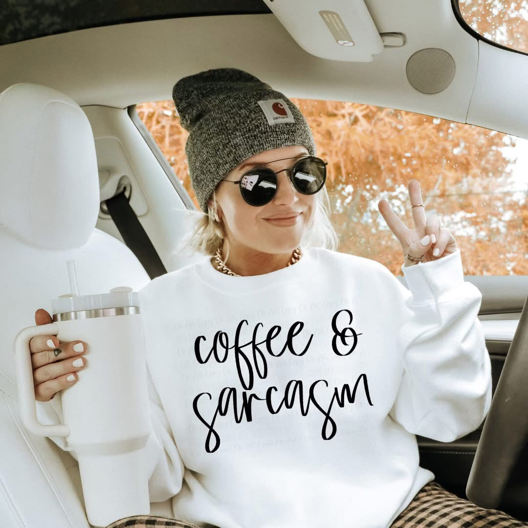 Coffee & Sarcasm tee product image 1